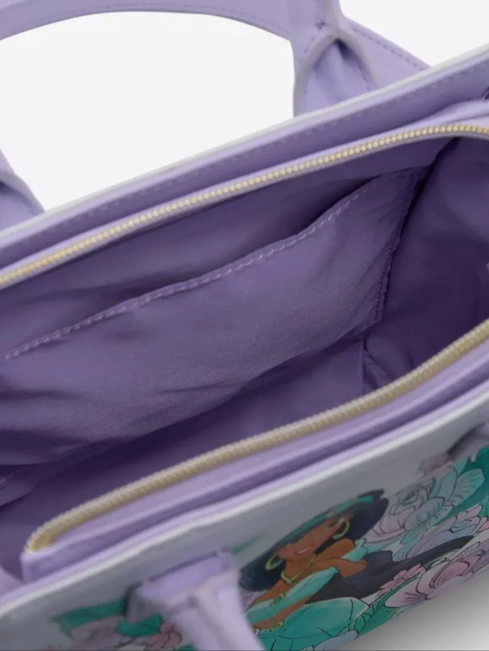 NWT Loungefly Disney Princess Jasmine Floral Mini Satchel Bag